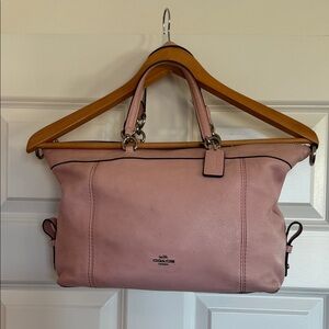 Coach Lenox Satchel Blush Leather Tote Bag